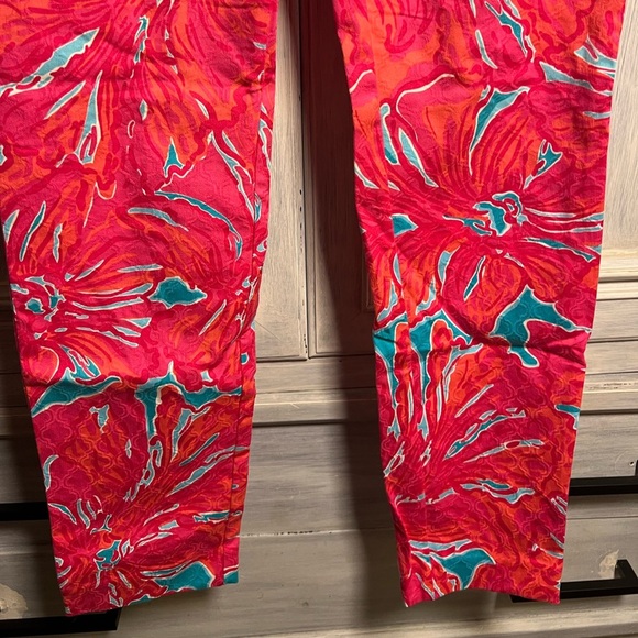 Lilly‎ Pulitzer Kelly Textured Ankle Stretch Dress Pants Flirty Sea Preppy - Picture 4 of 8